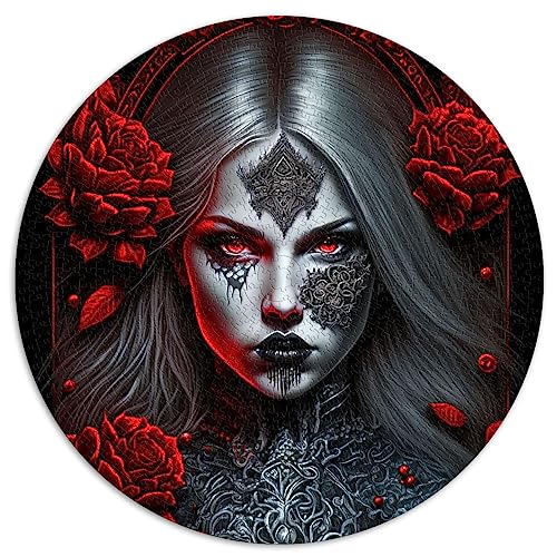 AITEXI - Puzzle sphérique Enchanté avec des Roses pour Adultes et Enfants, Planche 100% recyclée de qualité supérieure, 26,5 x 26,5 Pouces