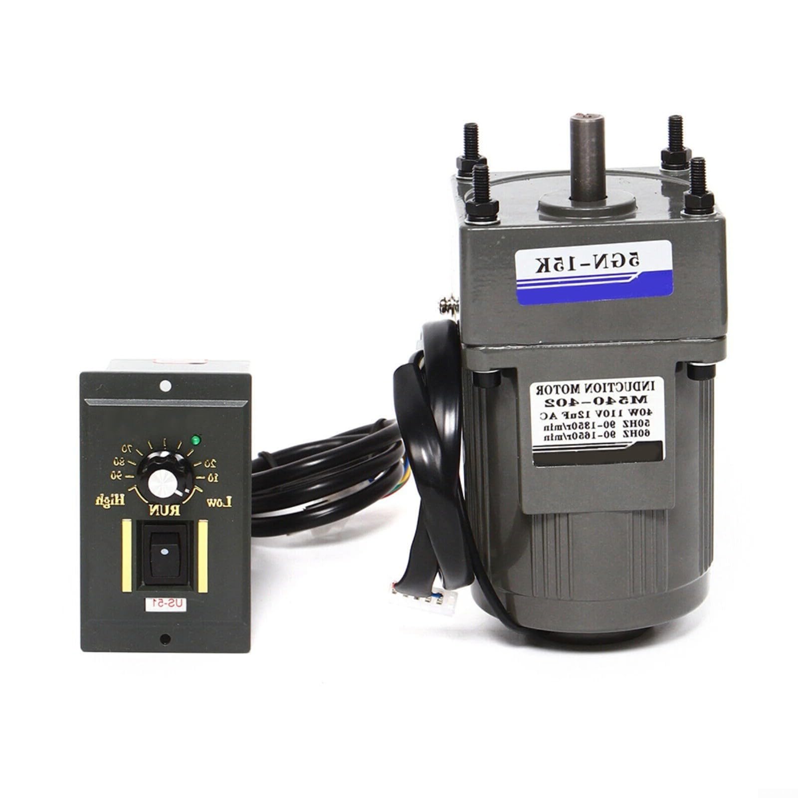 AC Getriebemotor 110V 40W Mit Drehzahlregler 0-90 RPM