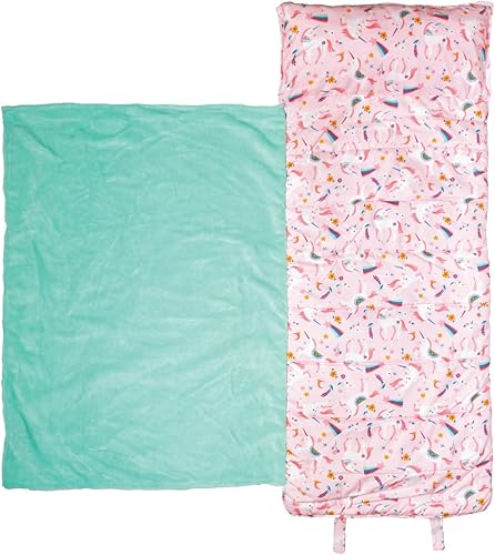 Stephen Joseph Stephen Joseph - Tapete para siesta con estampado completo unicornio rosa SJ7702