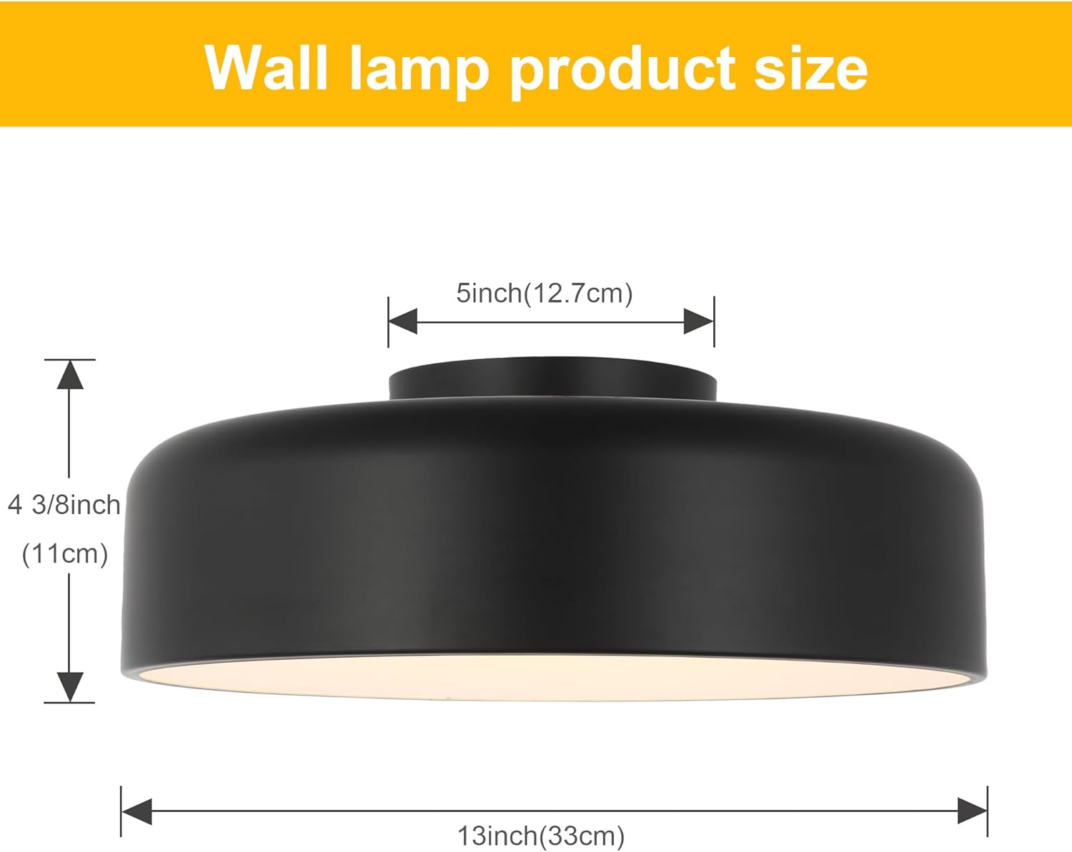 Kalium 13" Flush Mount Ceiling Light Fixture with Remote,24W Dimmable Ceiling Lights,3CCT 2700K-6500K Modern Minimalism Round LED Lighting for Hallway/Closet/Bedroom/Home Office/Living Room