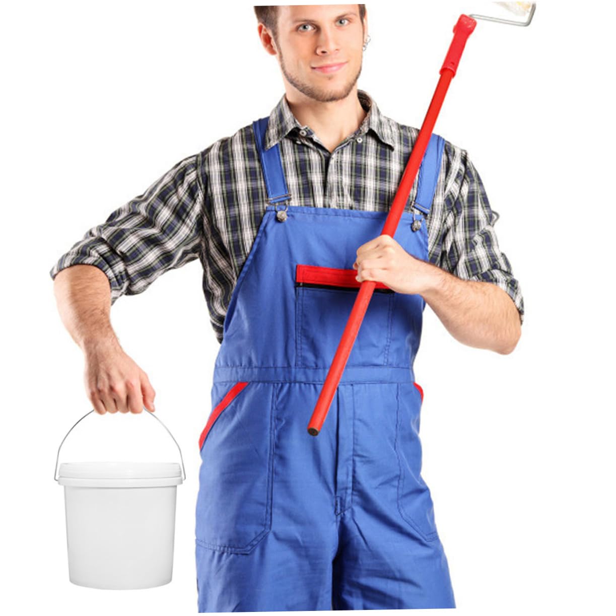 2pezzi Secchio Di Plastica Con Coperchio e Manico Per Verniciatura e Uso Domestico Secchio Versatile e Riutilizzabile Con Design e Ampia Apertura Per Versare Liquidi Facilmente