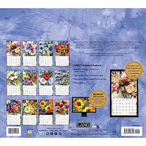 Langgalleryflorals2023wallcalendar  Urban Country Home Decor Lang gallery florals 2023 wall calendar  urban country home decor