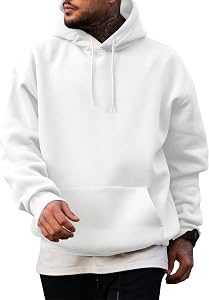JMIERR Mens Hoodies Pullover Casual Sweatshirts Long Sleeve Workout Drawstring Hoodie Gym Athletic Hooded with Pocket