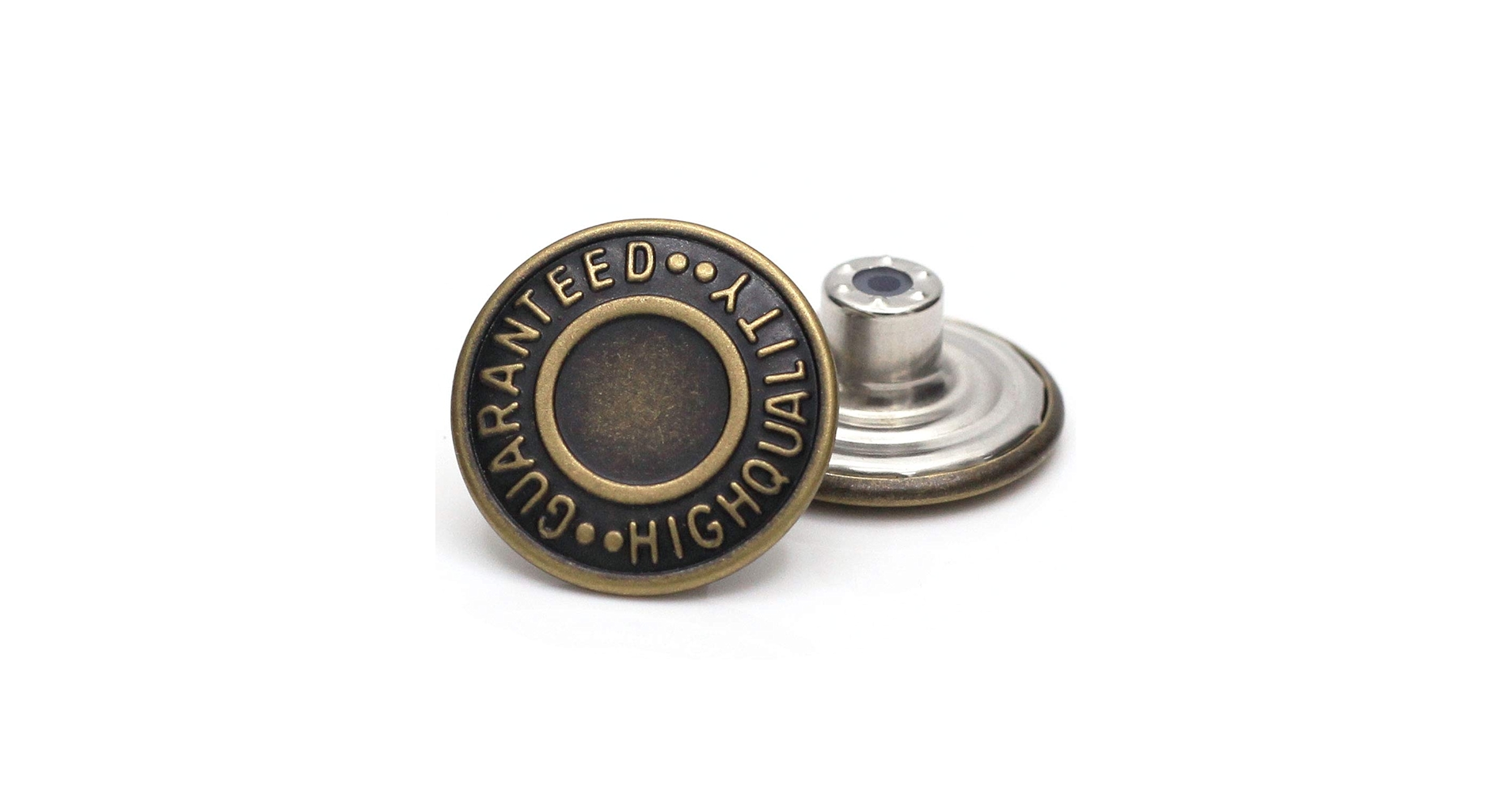 20mm Replacement Jean Tack Buttons GHQ No Sew Metal Buttons