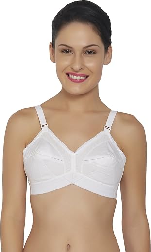 Libertina - Dolcevita Cotton Straps White Colour Non Padded Comfortable, Skin Friendly Regular Women Cotton Bra Pack of 1...