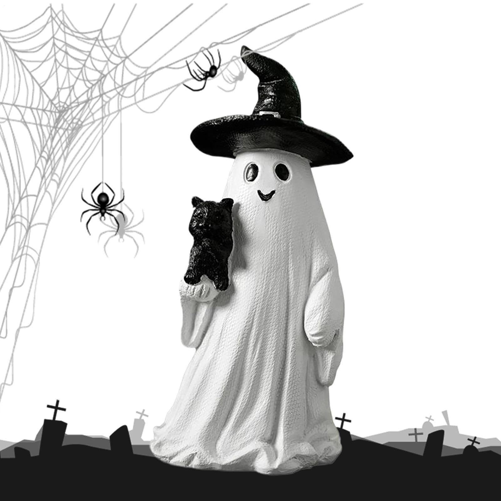 Statue de fantôme d'Halloween déco mignonne non effrayante
