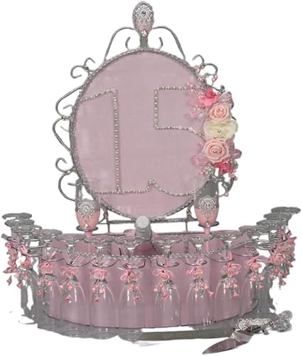 Miniatura 8 de A&C Quinceañeras and More Accesorios Juego de membrillo Sweet Sixteen Accessories Quinceañera Biblia Quinceañera Tosting Set 176 (Almohada Tiara)