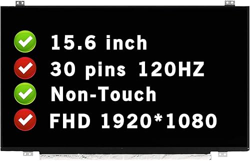 Miniatura 3 de BTSELSS Reemplazo de pantalla de 15.6 pulgadas N156HHE-GA1 para ASUS TUF FX504 FX504G FX504GD FX504GE FX504GM FX504GD-BB71-CB FX504GD-EN FX504GE-EN