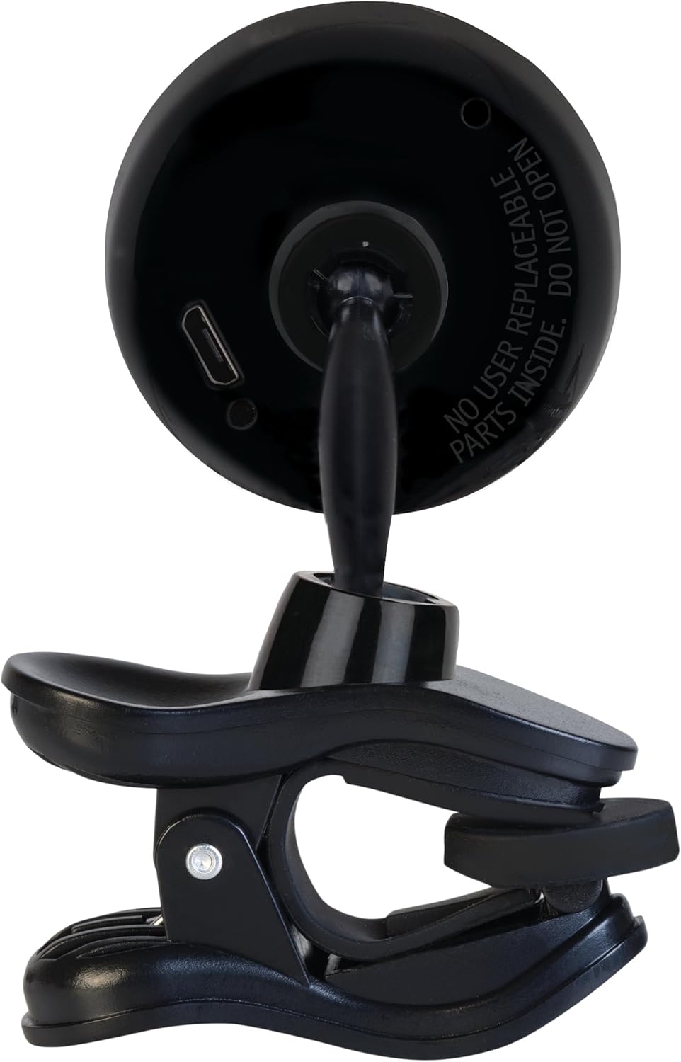 Back view of Snark SN5X Tuner showing Micro USB port