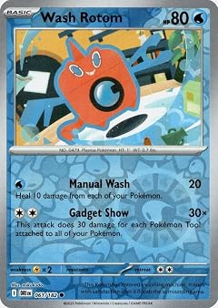 Pokemon - Wash Rotom 061 182 - Destined Rivals - Reverse Foil - Single Card