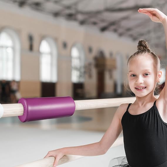 SHINEOFI Sturdy and Portable Purple Horizontal Bar Detachable Protector for Gymnastics Bars Slider Cushion Made of Pu and Nbr Material at Home or School