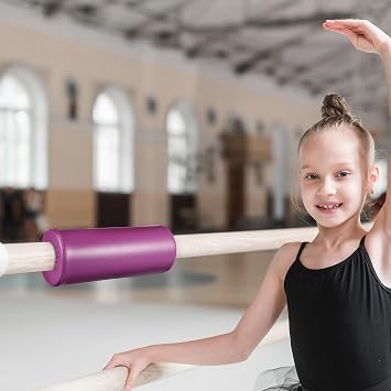 SHINEOFI Sturdy and Portable Purple Horizontal Bar Detachable Protector for Gymnastics Bars Slider Cushion Made of Pu and Nbr Material at Home or School