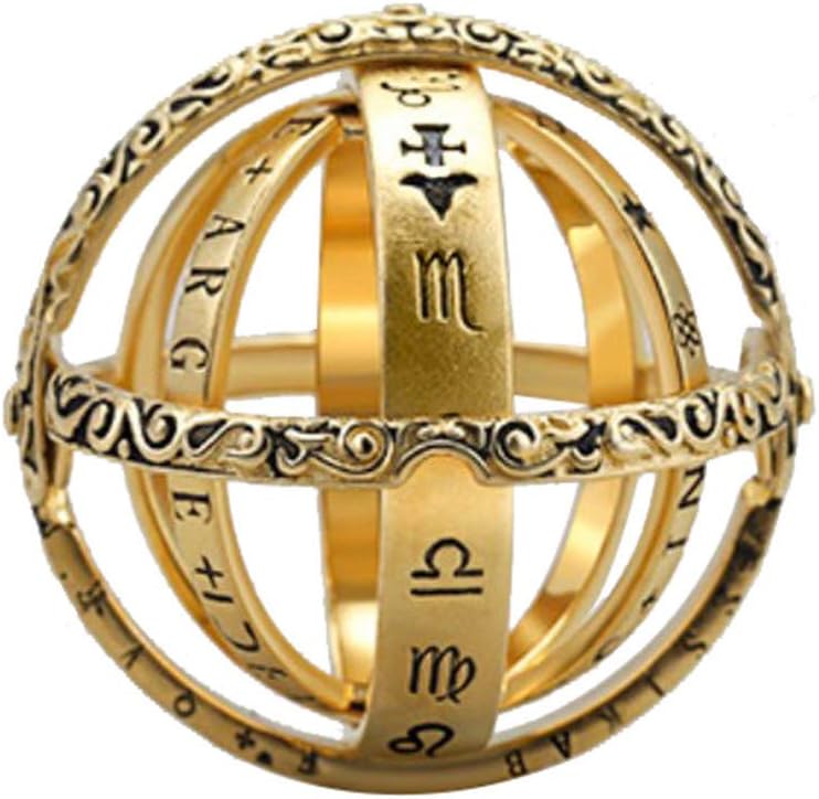 Star Jewelry Astronomical Rings Openable Globe Ring Vintage Universe Sphere Accessories Birthday Gift for Women