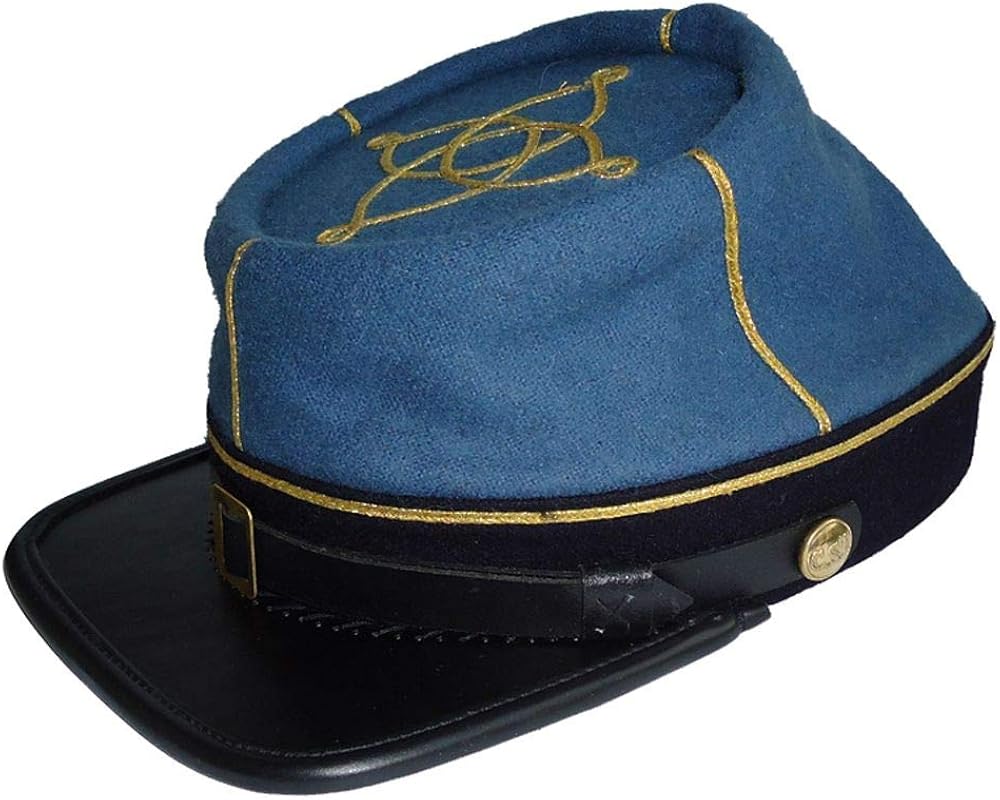 US Civil War Infantry Leather Peak 1st 
