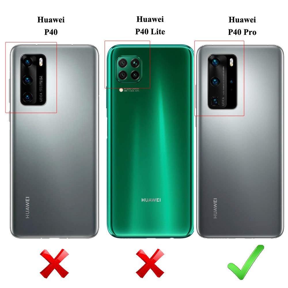 CEKA TECH Cover Con Finestra Per Huawei Y5P 2020 – Custodia Magnetica Antiurto Con Finestra, Protezione Completa – Nero