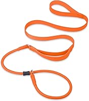 Vista 9 de Correa antideslizante para perro, correa de entrenamiento para perros con doble asa, correa antideslizante de cuero suave y collar, correa de nailon