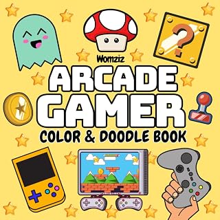 Arcade Gamer coloring book cover image