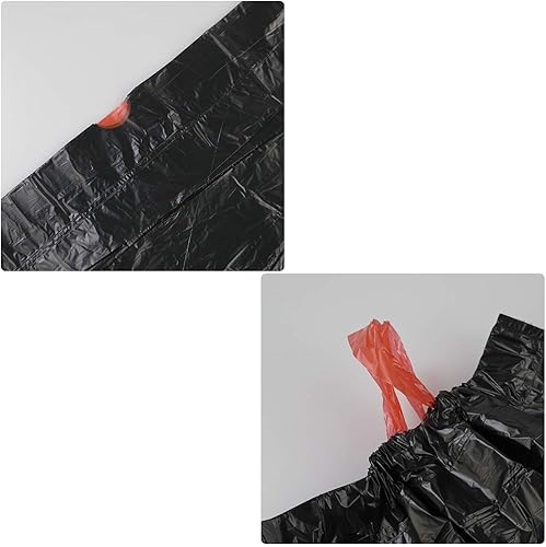 Miniatura 2 de Bolsas de basura pequeñas con cordón de 4 galones, bolsas de basura negras, 108 unidades