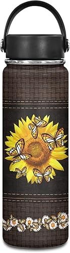 Miniatura 15 de Flashideas Botella de agua aislada con rayas de mármol, de acero inoxidable, multifuncional, sin BPA, mantiene las 24 horas frías 12 horas, regalos