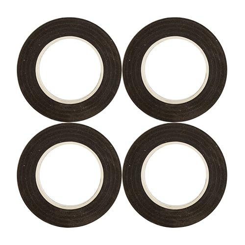 Miniatura 40 de DECORA 1 rollo de cinta floral negra de 1/2 pulgada por 30 yardas para ramo de tallo para arreglos florales, proyectos de manualidades, ramilletes