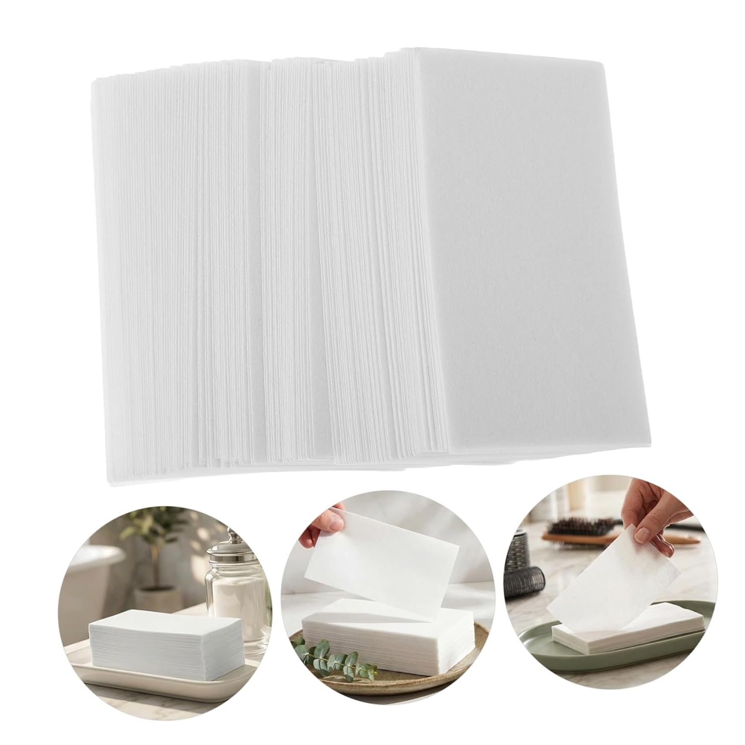 FUOYLOO Hair Perm Papers 260pcs Large Thin Heat-resistant End Tissue for Salon and Home Perming with High-temperature Wrapping Paper for Professional Hair Styling