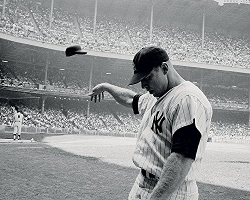 Toile Mickey Mantle 1965 Time Life 40 x 50 cm impression d'art premium