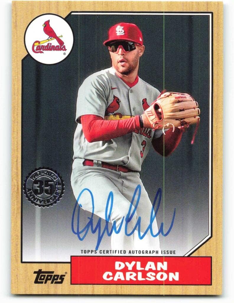 2022 Topps 1987 Topps Baseball Autograph #87BA-DC Dylan Carlson NM-MT Auto St. Louis Cardinals