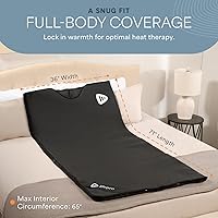 Vista 5 de LifePro RejuvaWrap Infrared Sauna Blanket for Detox & Relaxation – Low EMF Carbon Fiber Heating, 9 Temp Levels, 5 Colors – Portable Sauna Blanket