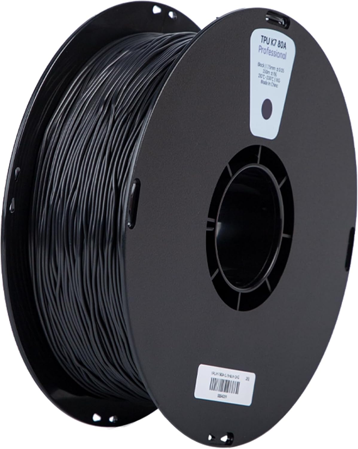 TPU Filament 1.75mm, TPU 80A Filament, Flexible Soft 3D Printer Nature Filament 1kg Spool, Dimensional Accuracy +/- 0.05, Wear-Resistant (Nature)