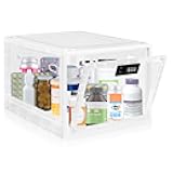 Medicine Lock Box for Safe Medication, Premium Material Lockable Storage Box Locking Organizer Bin with Combination Code for Fridge Food/Snacks/Phone/Tablet Jail/Home/Office Storage Lockers