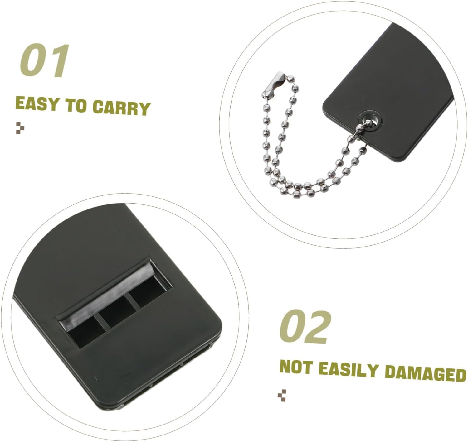 BESTonZON Multi-Function Outdoor Survival Whistle Loud Plastic Emergency Whistle for Hiking Camping and Rescue Lanyard for Safety and Life-Saving