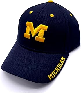 Officially Licensed Michigan Classic Edition Hat Blue MVP Adjustable Embroidered Team Logo University Snapback Cap Multicolor