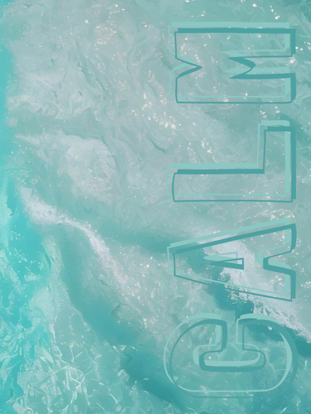Livre de décoration bord de mer turquoise CALM grand format pour sublimer votre table basse