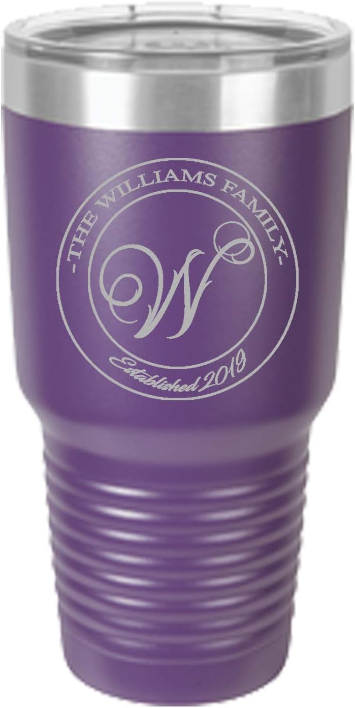 Sofia's Findings Personalized Stainless Steel Tumbler 30oz | Double Wall Stainless Steel Vacuum Insulated Water Bottle | Keeps Your Drink Hot & Cold - WillRound Design