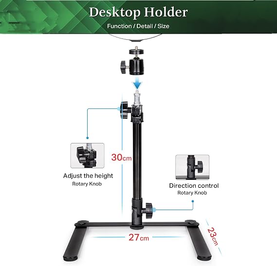 Tripod ve cep telefonu tutuculu, 10 inç LED halka lamba, kısılabilir selfie halka lamba, 3 aydınlatma modu ve 10 parlaklık kademesi, Tiktok, canlı yayın, makyaj, YouTube için (siyah)