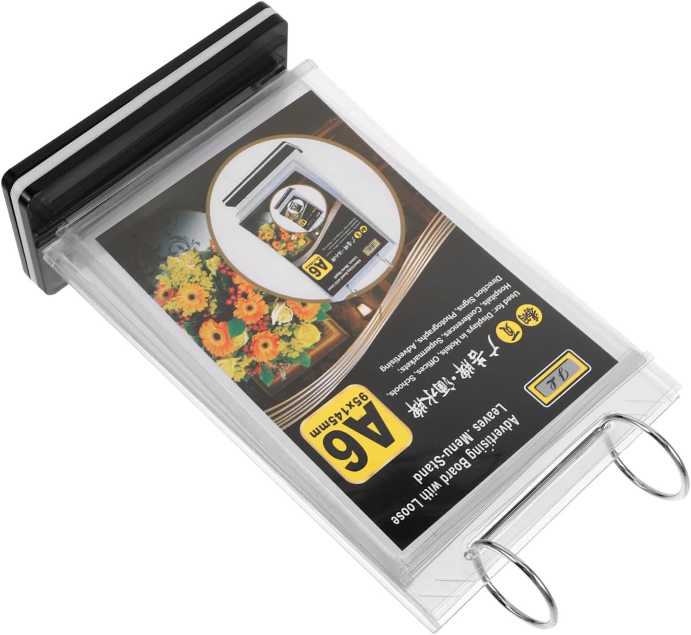 9pcs Menu Display Stand Holder for Restaurants Supermarkets Trade Shows Easy to Install Lightweight Double-sided Poster Stand Stable and for