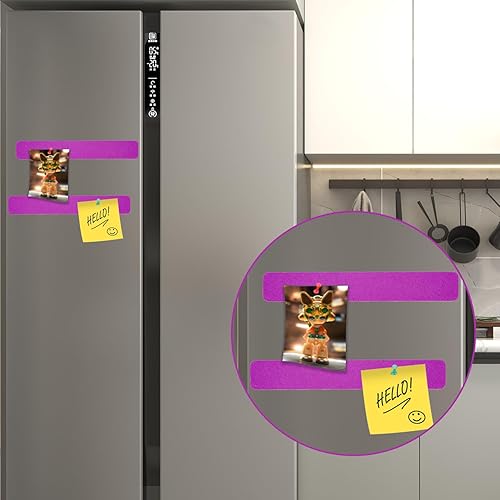 Miniatura 5 de Tablón de anuncios, tableros de corcho para paredes, tablero de corcho para oficina, tablones de anuncios para paredes (morado)