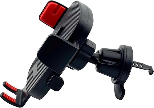 Miniatura 4 de Soporte para teléfono con brazos de bloqueo automático, ajuste universal, color negro