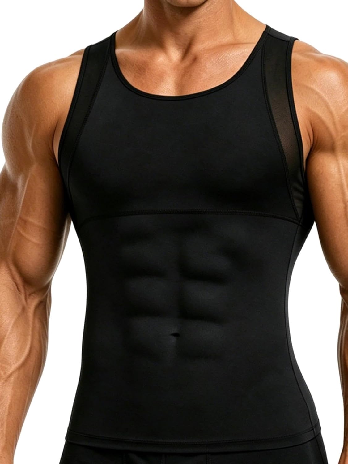 Mens Shapewear Tank Top Fajas Para Hombres Slimming Compression Vest | Tummy control back support,Hide "Man Boobs" ,Change in seconds,Comfort and flexibility,Suitable all occasions