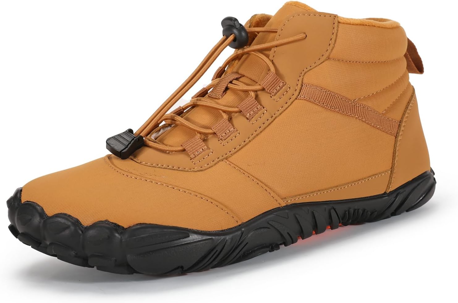 FELDLUFT Polar Blotevoetenschoenen, warm gevoerd, winterschoenen voor dames en heren, zwart, 38 EU