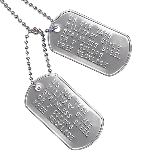 GoTags Personalized Military Dog Tags 