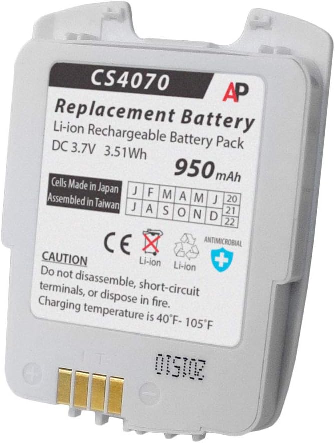 Artisan Power Replacement Battery For Symbol CS4070 Companion Scanner | 950 mAh | Lithium Ion Rechargeable Battery | Made in Japan Cells | Replaces OEM Part 82-97300-02, 82-97300-01 And BTRY-CS40EABH0