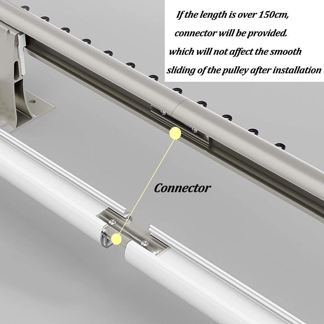 Divider Ril Cortina Divisora De Habitacion Con Riel Aluminum Ceiling/Wall Mount ...