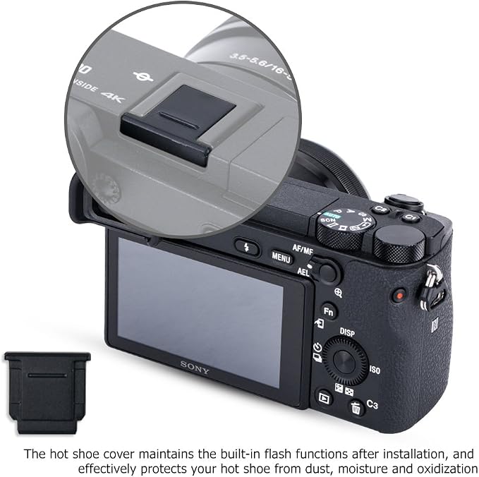 2 Pack Tapa para cuerpo y cubierta trasera para Sony E Mount miniatura 6