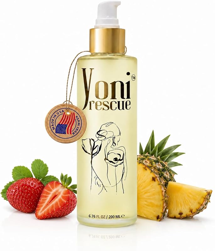 Yoni Rescue Óleo corporal Vanilla Sugar, 200 mL, fabricação nos EUA