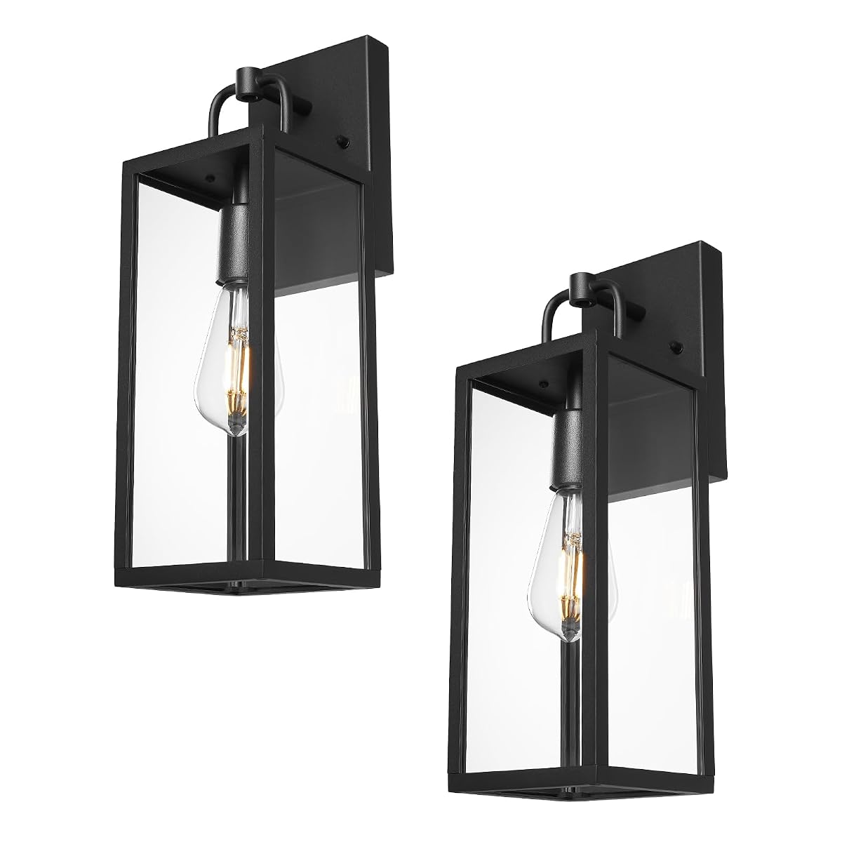 Diyel Outdoor Wall Sconce Lights, 16 Inch Tall Transitional Exterior Wall Light
