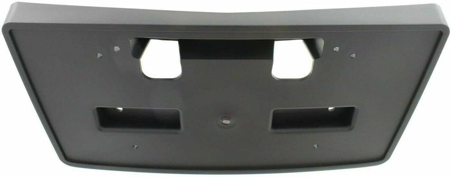 I-Match Auto Parts Front Bumper License Plate Frame Tag Mounting Bracket Holder Black Textured for 2014-2015 Chevrolet Silverado 1500 Truck 22763523 GM1068155