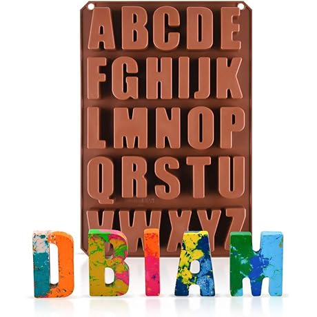 26 Large Letter Silicone Baking Molds