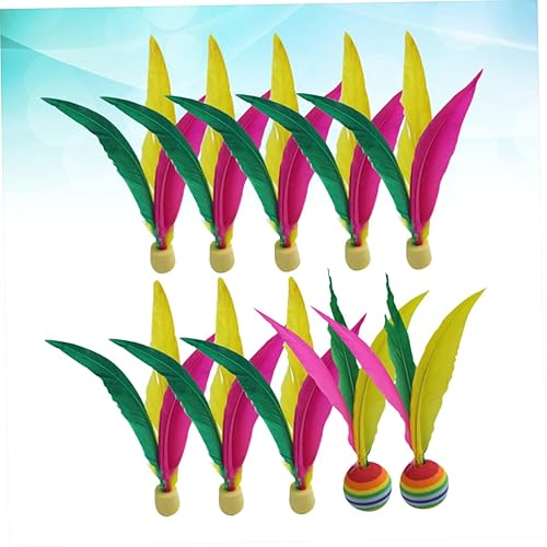 Miniatura 2 de ifundom Elastic Badminton 20 Pcs Shuttlecock Kids Badminton Training Ball Elastic Child Outdoor Shuttlecock