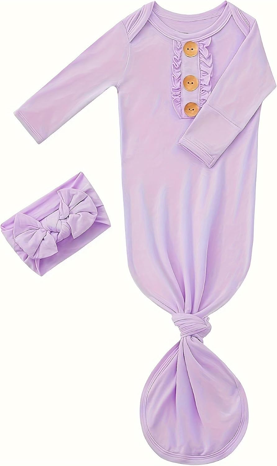 Bow Dream 3 Baby Girls' Nightgowns Newborn gowns Sleepers infant Pajamas Gifts 0-3 Months